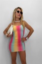abito in costina e spallino fine mermaid